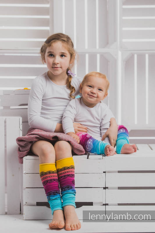 LennyLegs - Benvärmare - Rainbow Lace Dark