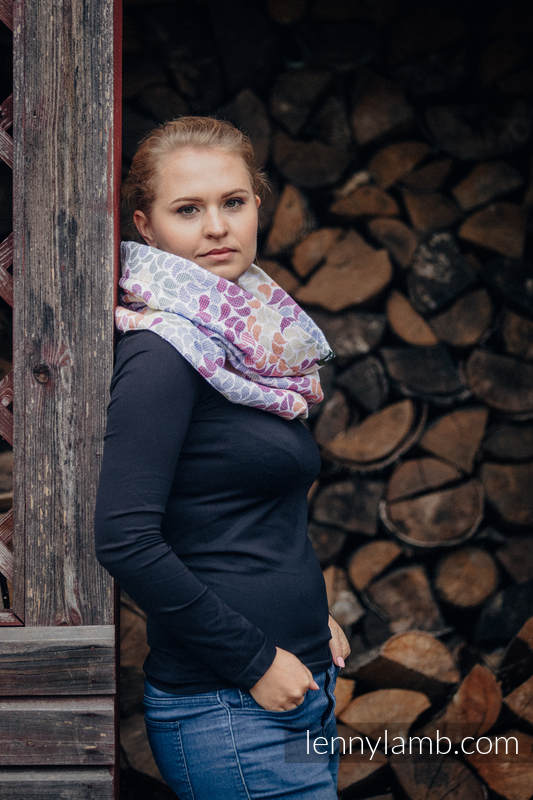 Lenny Lamb Snood Scarf - Colors of Life & Sugilite