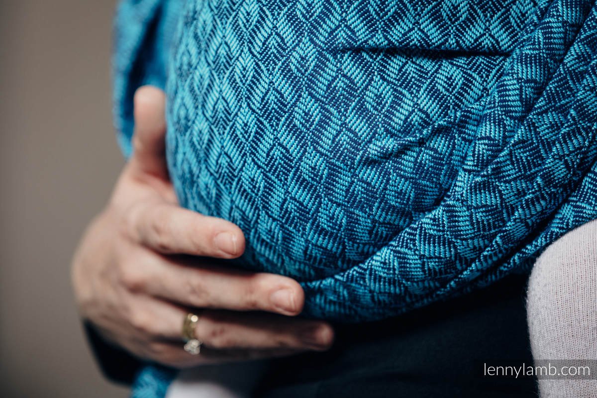 Lenny Lamb Bärsjal - Coulter Navy Blue & Turquoise - Storlek 5