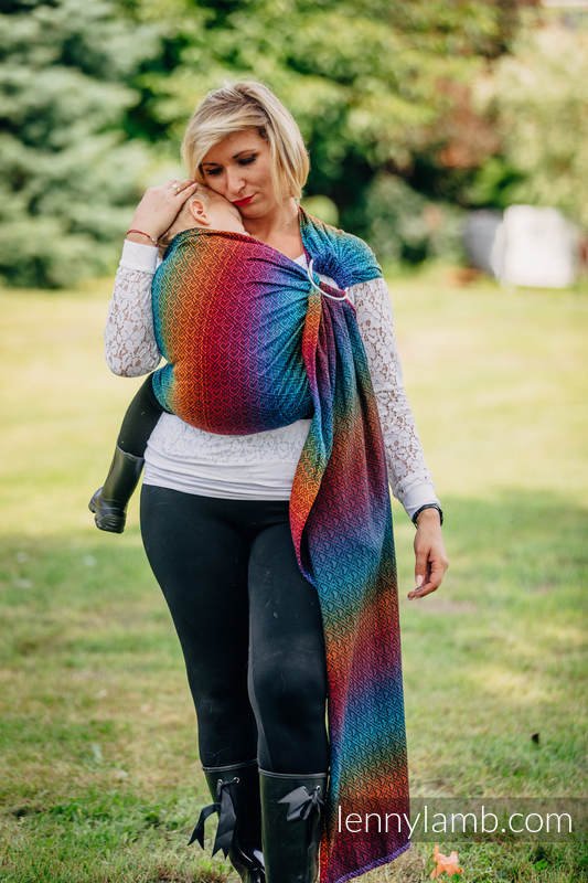 Lenny Lamb Ringsjal - Big Love Rainbow Dark