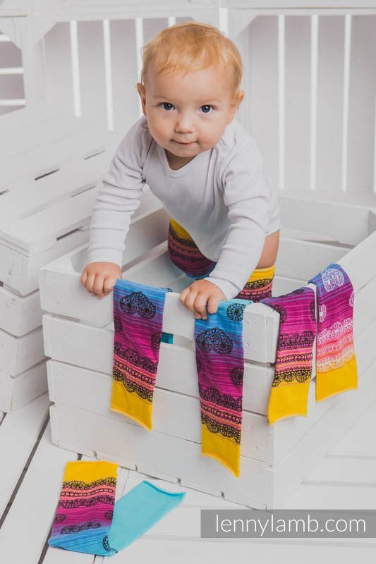 LennyLegs - Benvärmare - Rainbow Lace Dark