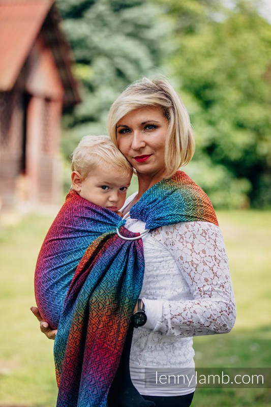 Lenny Lamb Ringsjal - Big Love Rainbow Dark