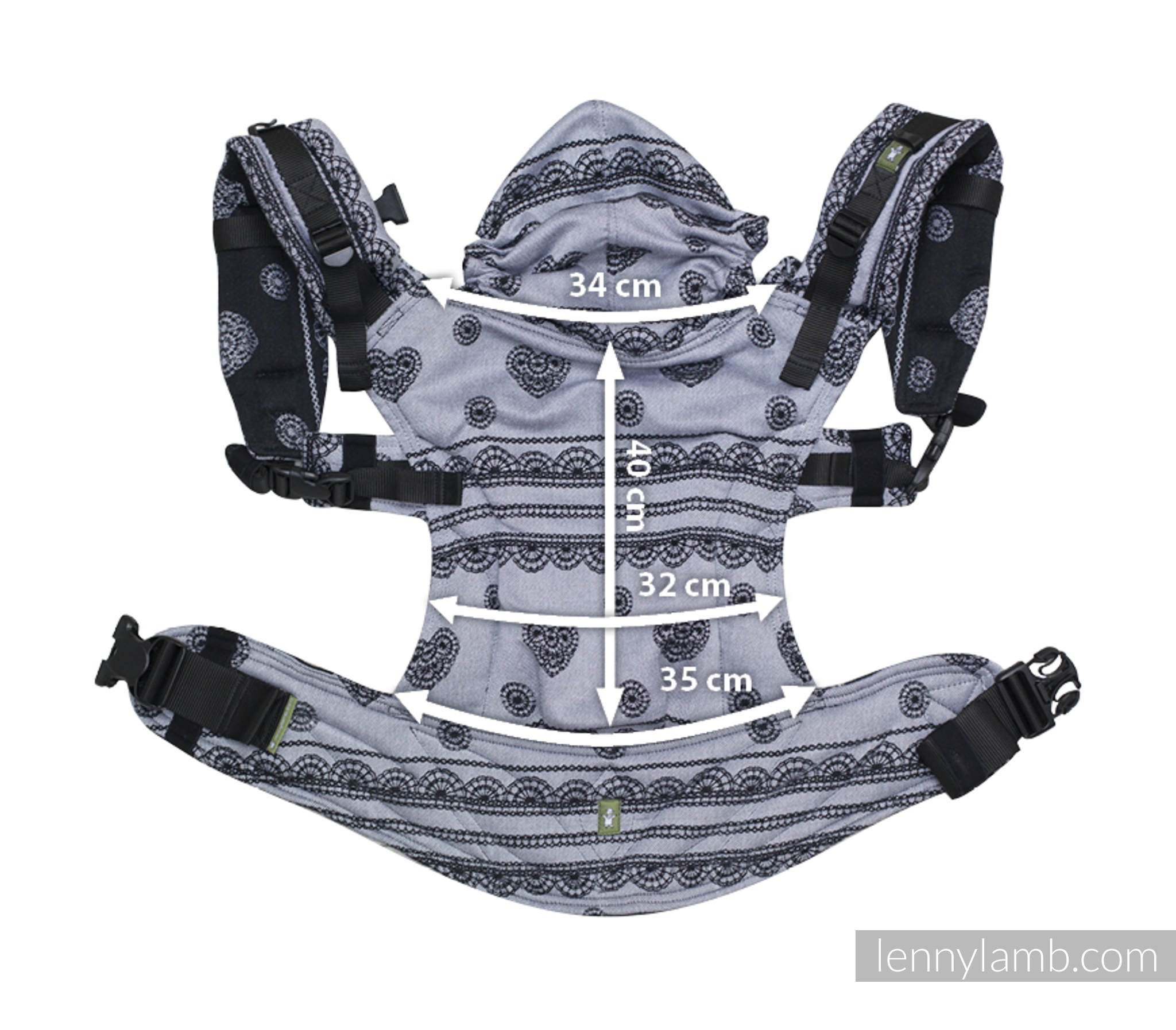 Lenny Lamb – Baby – Dragonfly White & Navy Blue