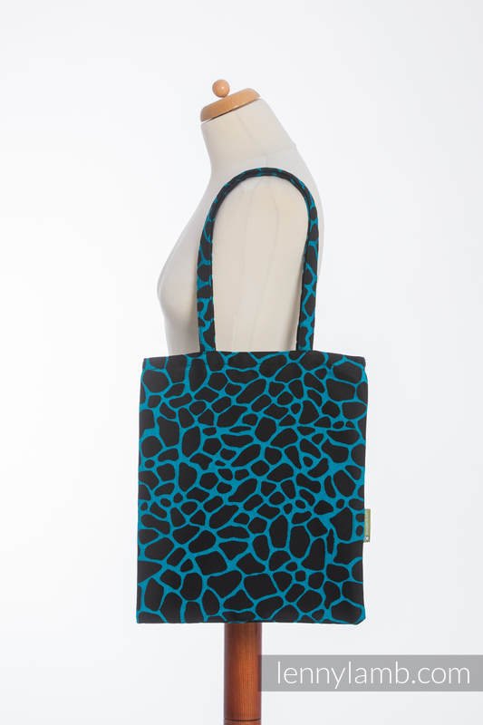 Lenny Lamb Shoppingväska – Giraffe Black & Turquoise