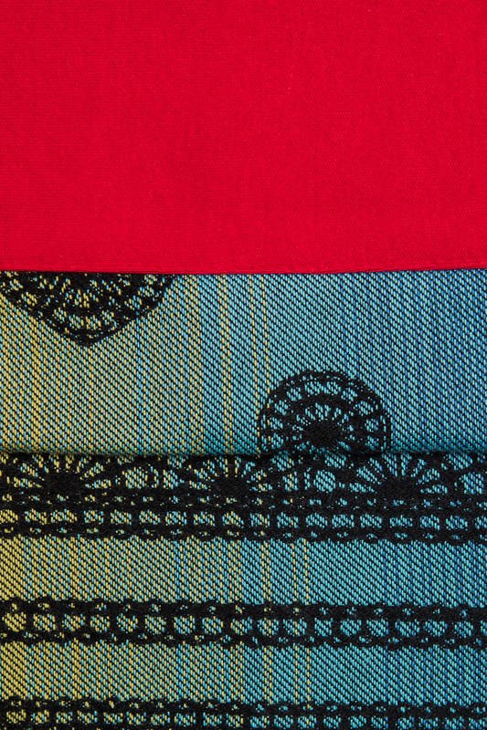 Lenny Lamb Snood Scarf - Rainbow Lace Dark & Ruby