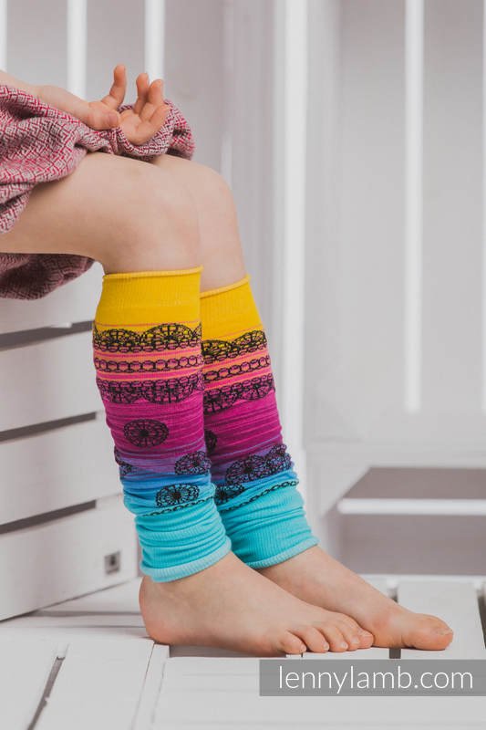 LennyLegs - Benvärmare - Rainbow Lace Dark