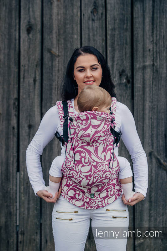 Lenny Lamb – Baby – Twisted Leaves Cream & Purple