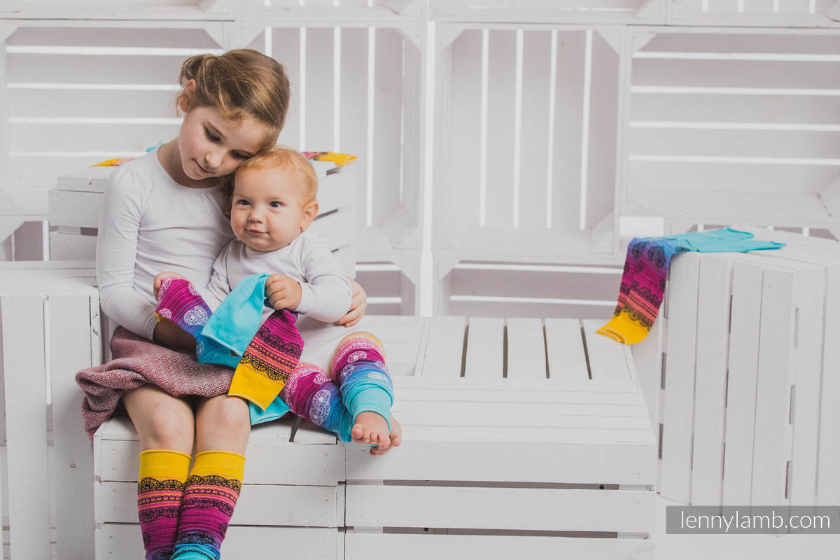 LennyLegs - Benvärmare - Rainbow Lace Dark