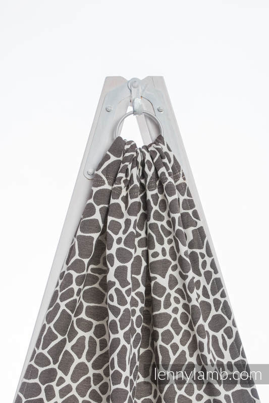 Lenny Lamb Ringsjal - Giraffe Dark Brown & Creme