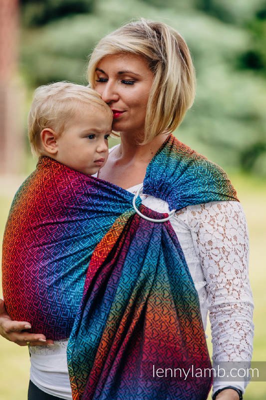 Lenny Lamb Ringsjal - Big Love Rainbow Dark