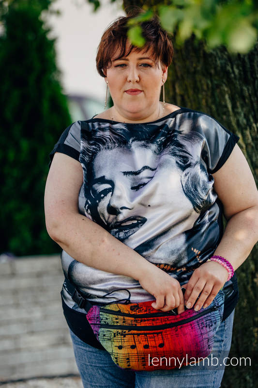 Lenny Lamb Waist Bag – Large – Symphony Rainbow Dark