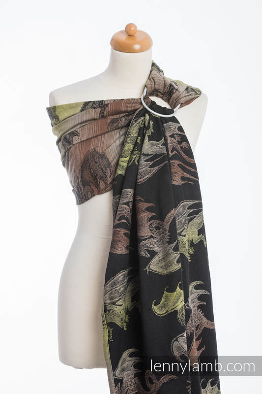 Lenny Lamb Ringsjal - Dragon Green & Brown