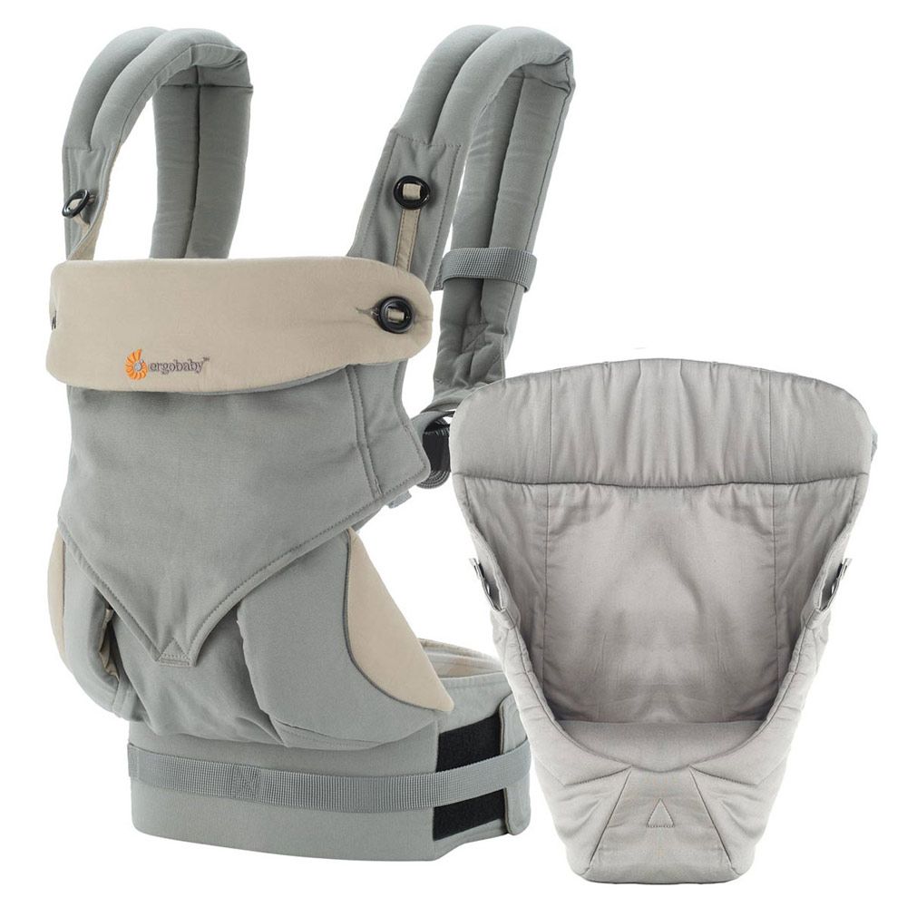 Ergobaby 360 Startpaket – Ergobaby Grå + Spädbarnsinlägg
