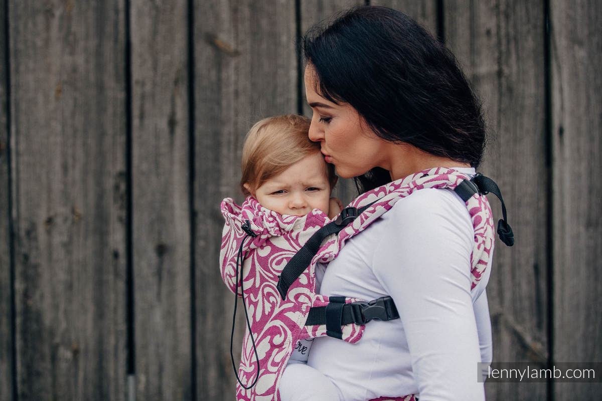 Lenny Lamb – Baby – Twisted Leaves Cream & Purple