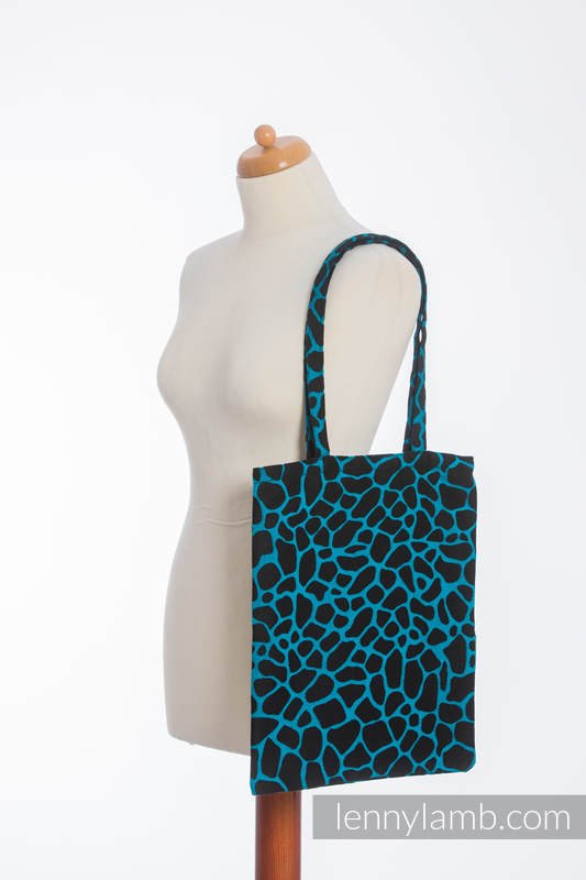 Lenny Lamb Shoppingväska – Giraffe Black & Turquoise