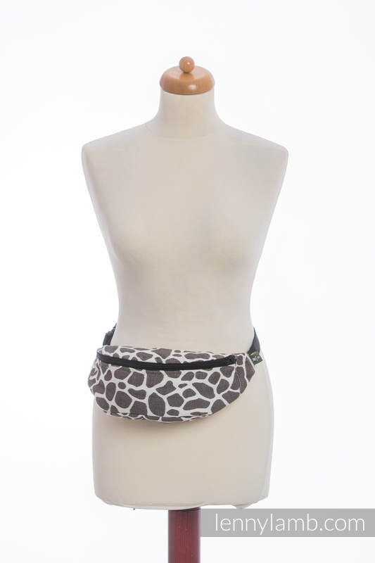 Lenny Lamb Waist Bag – Giraffe Dark Brown & Creme