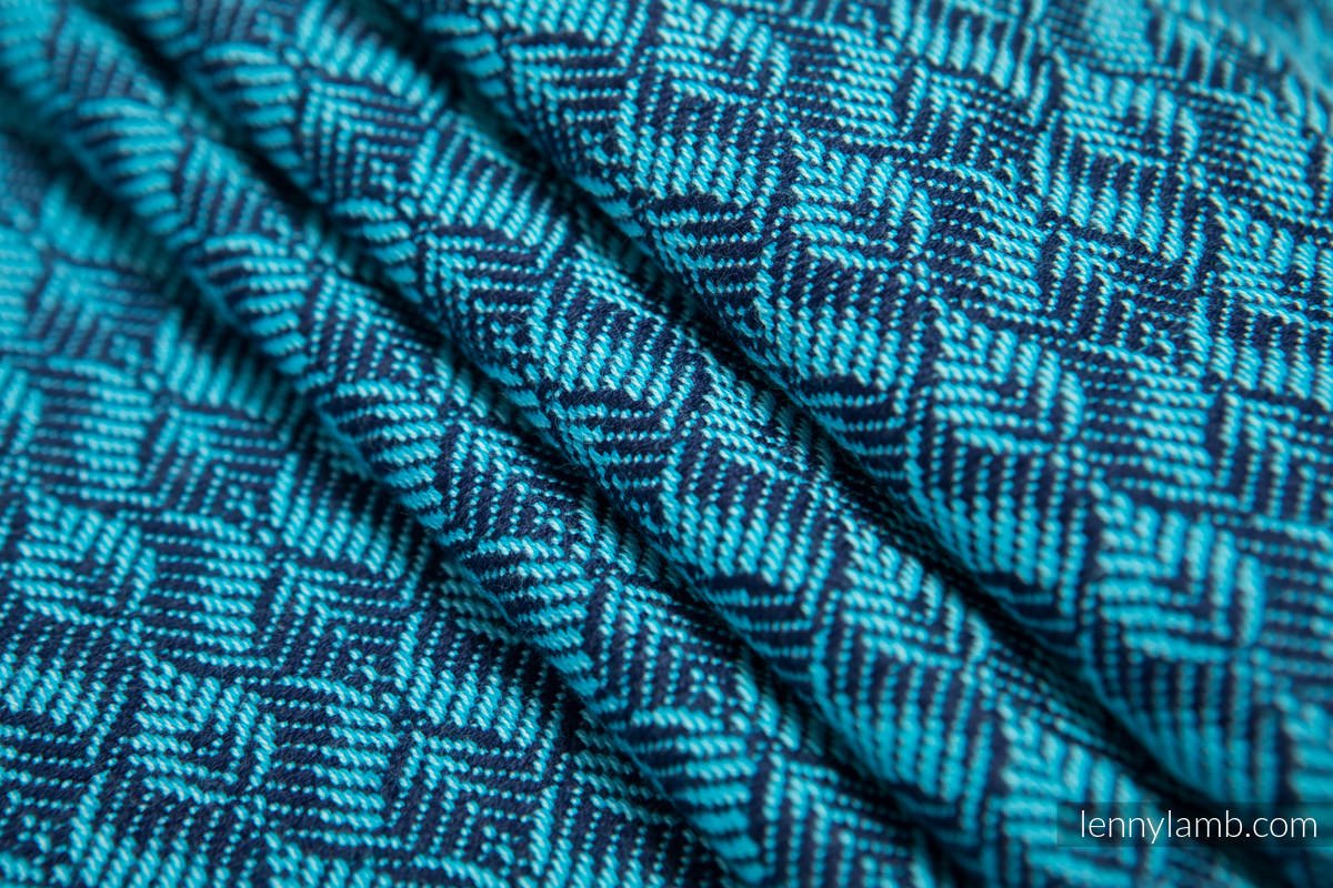 Lenny Lamb Bärsjal - Coulter Navy Blue & Turquoise - Storlek 5