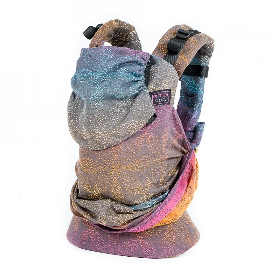 Emeibaby Carrier - Toddler size - Dark Baali Rainbow