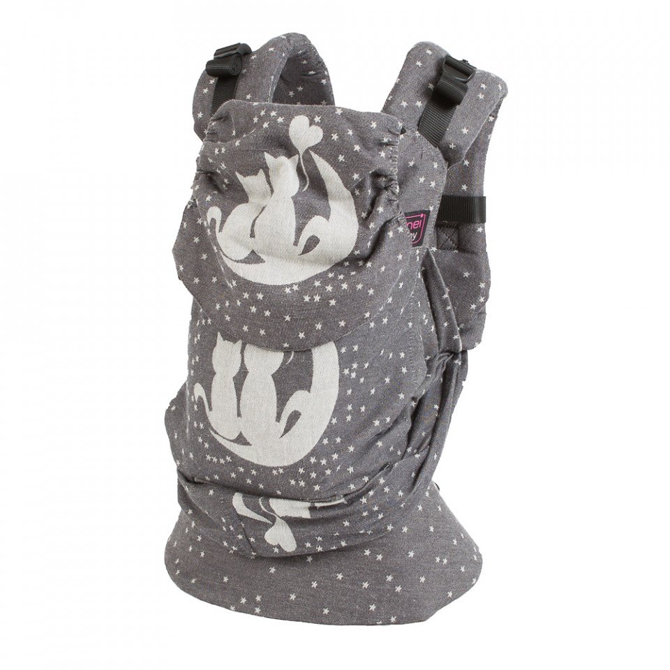 Emeibaby Carrier - Baby size - White Cat