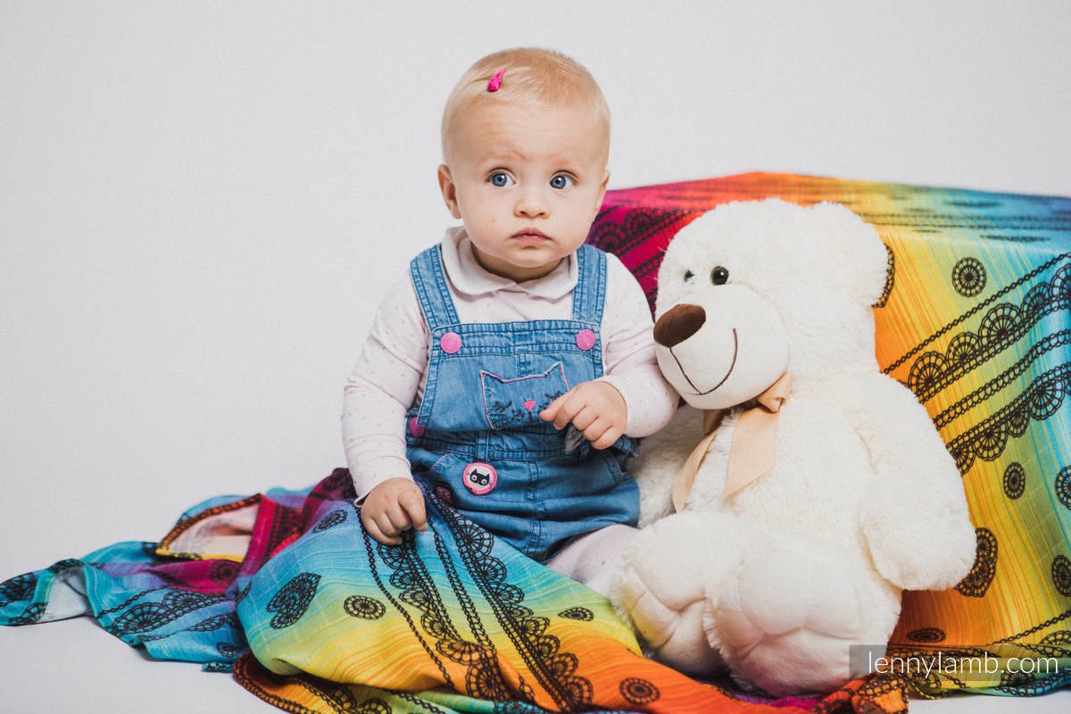 Lenny Lamb - Babyfilt - Rainbow Lace Dark