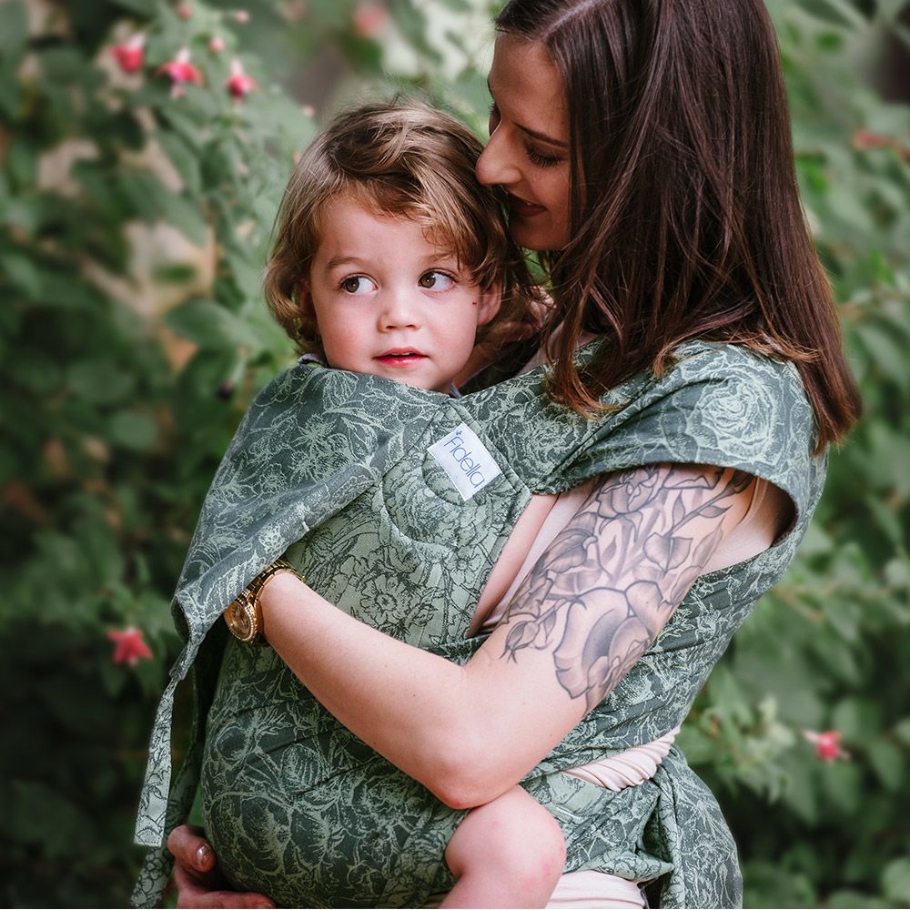 Toddler Size: Fidella FlyTai – Wild Rose Mossy Green