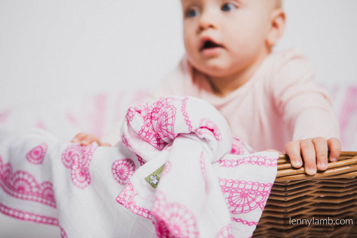 Lenny Lamb - Bambufilt - Ice Lace Pink & White