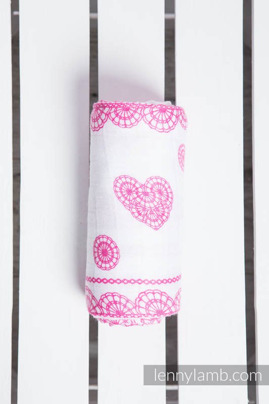 Lenny Lamb - Bambufilt - Ice Lace Pink & White