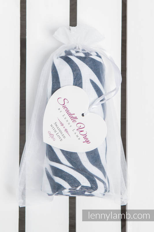 Lenny Lamb - Bambufilt - Zebra Navy Blue & White