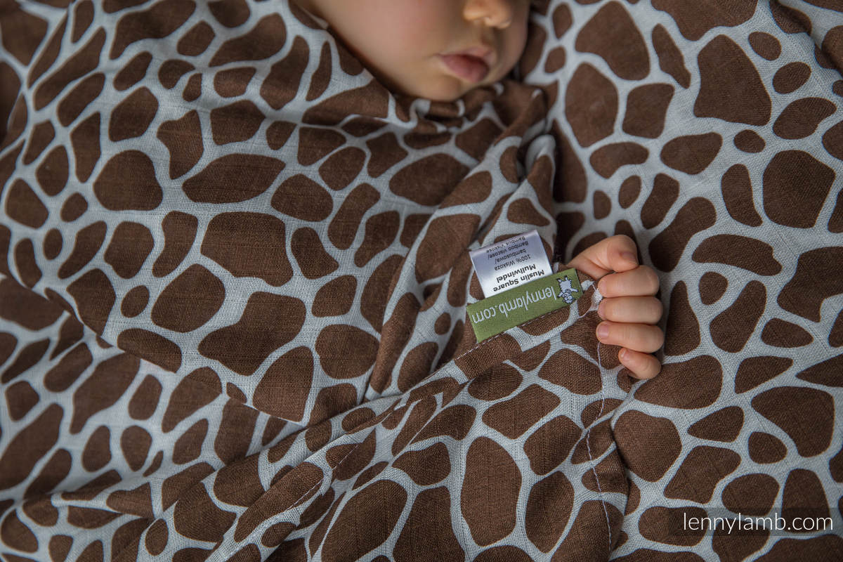 Lenny Lamb - Babyfilt - Giraffe Brown & Cream