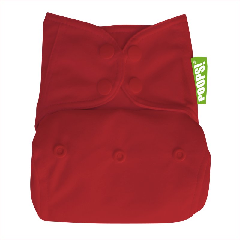 POOPS! All-in-one Tygblöja Röd