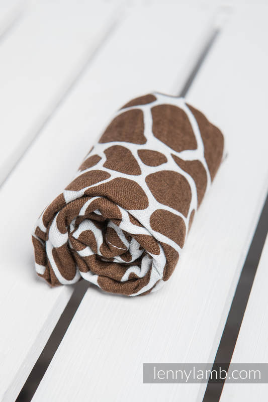 Lenny Lamb - Babyfilt - Giraffe Brown & Cream