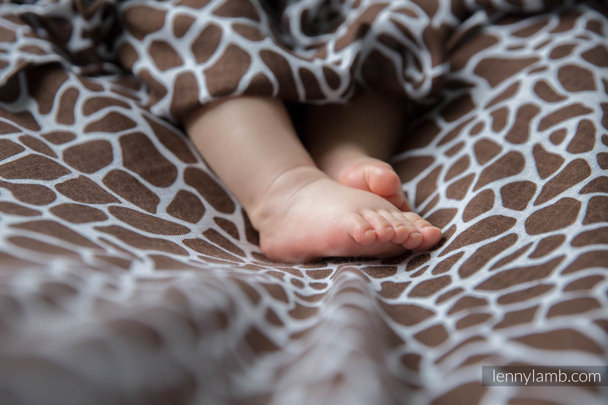 Lenny Lamb - Babyfilt - Giraffe Brown & Cream