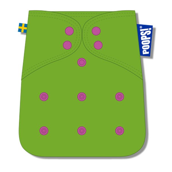 POOPS! Skalblöja Grön