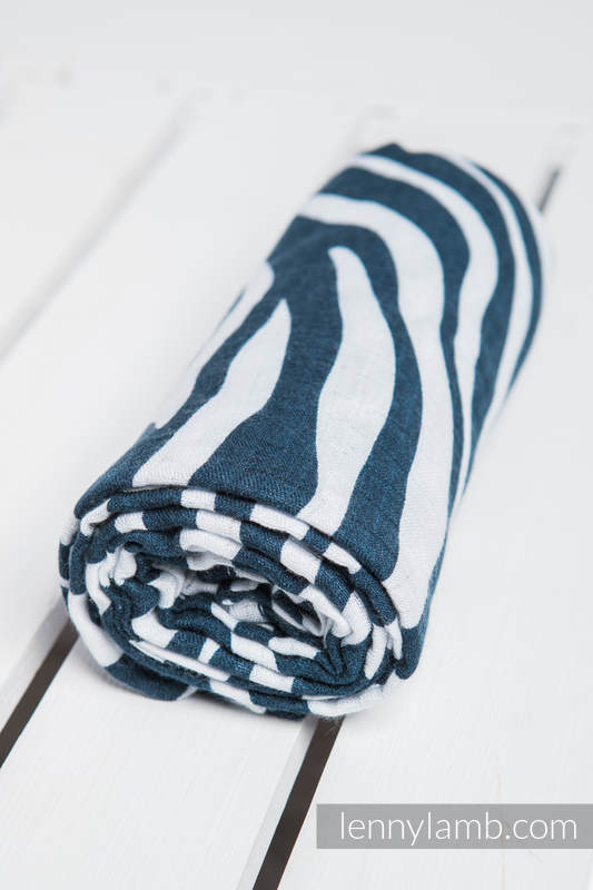 Lenny Lamb - Bambufilt - Zebra Navy Blue & White
