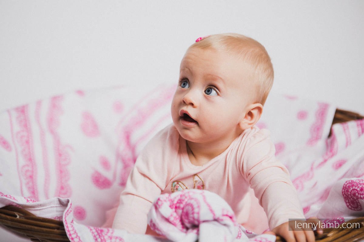 Lenny Lamb - Bambufilt - Ice Lace Pink & White