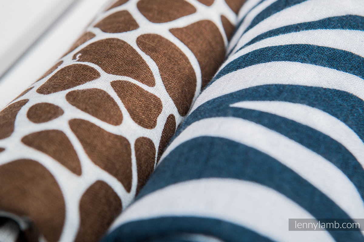 Lenny Lamb - Bambufilt 2-pack - Giraffe & Zebra