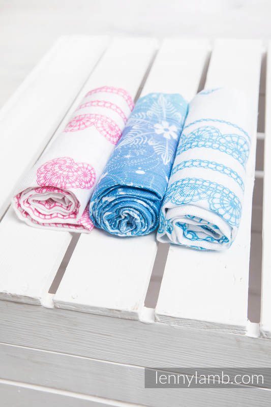 Lenny Lamb - Babyfilt set - Snow Queen & Iced Lace Pink