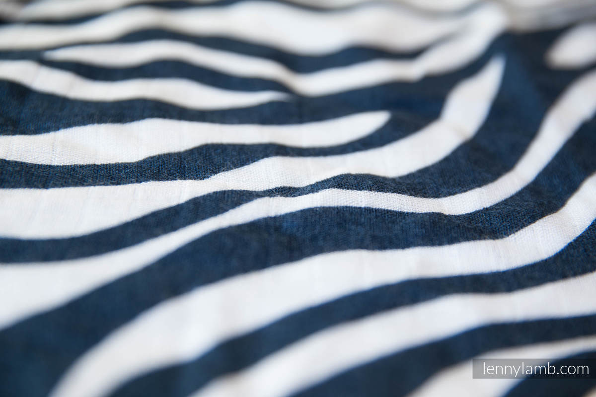 Lenny Lamb - Babyfilt - Zebra Navy Blue & White