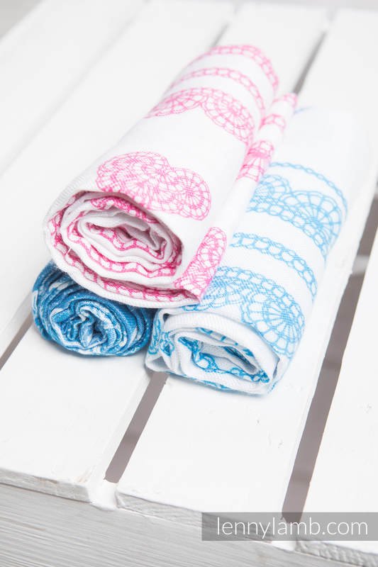 Lenny Lamb - Babyfilt set - Snow Queen & Iced Lace Pink