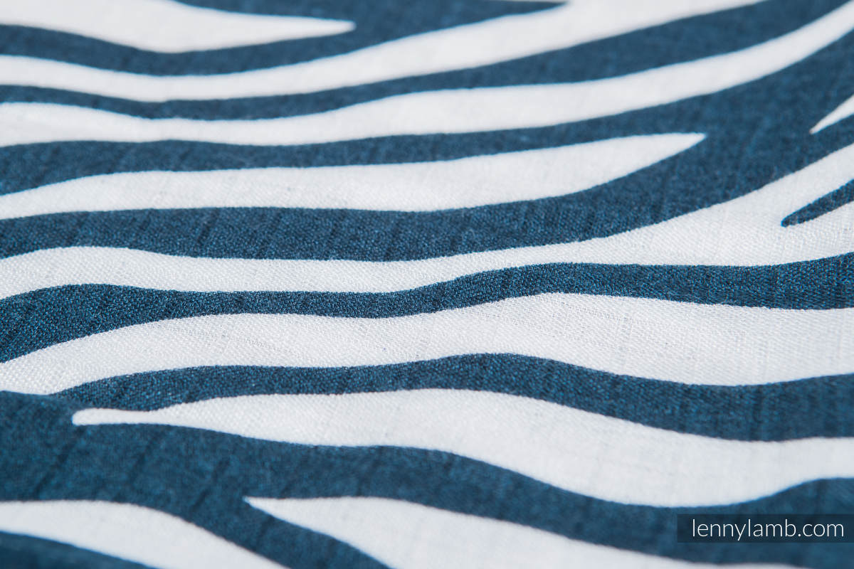 Lenny Lamb - Babyfilt - Zebra Navy Blue & White