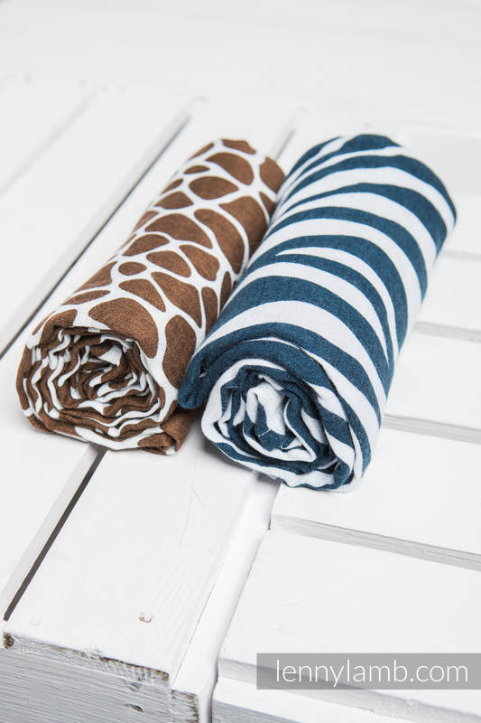 Lenny Lamb - Bambufilt 2-pack - Giraffe & Zebra